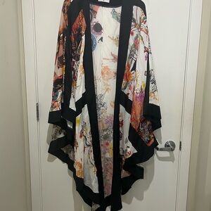 H&M Multicolor Asymmetrical Dress with Black Accents